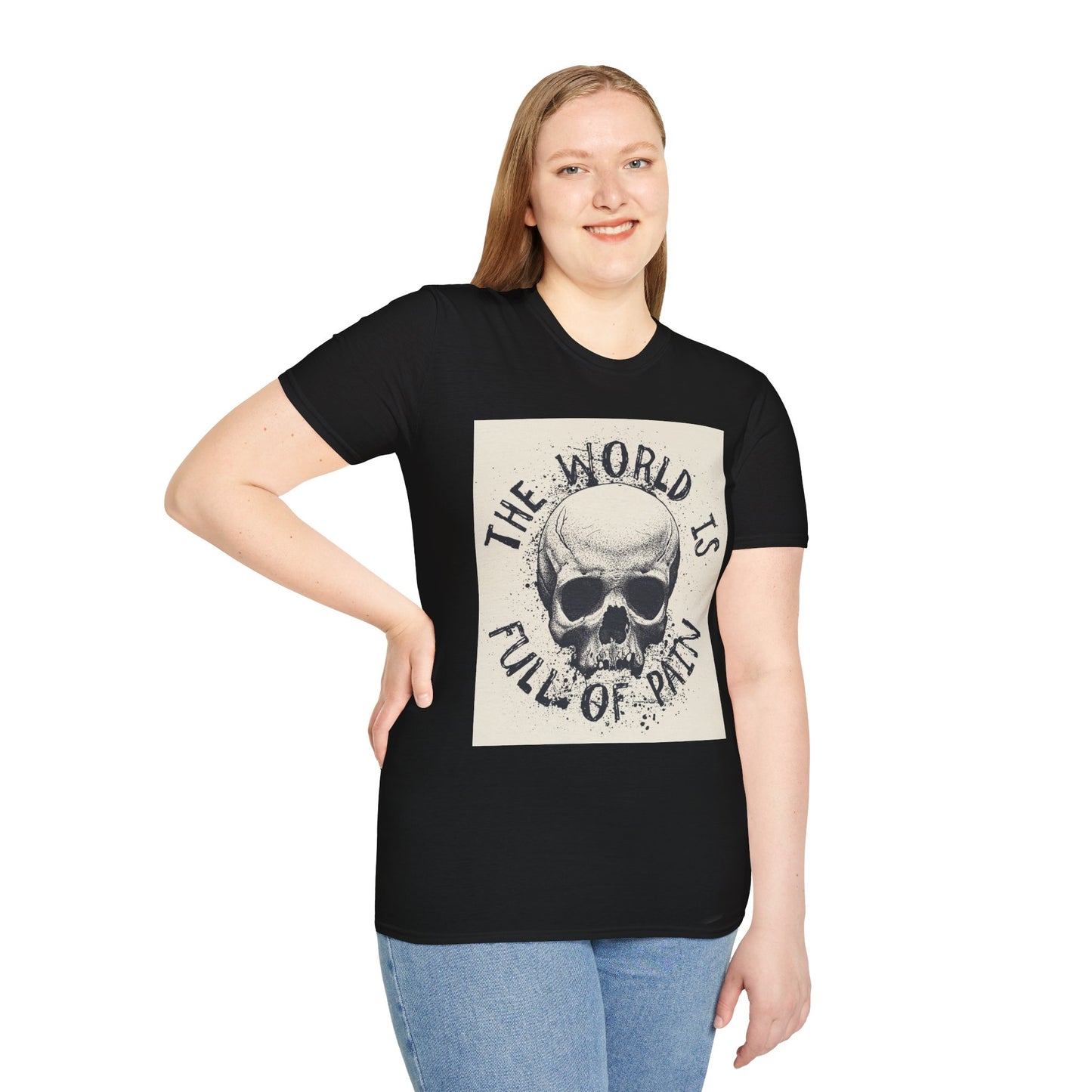 Skull Graphic Unisex T-Shirt - Edgy Casual Wear for Comfort & Style, Grunge Fashion, Gift for Him/Her, Halloween Outfit, Alternative Apparel