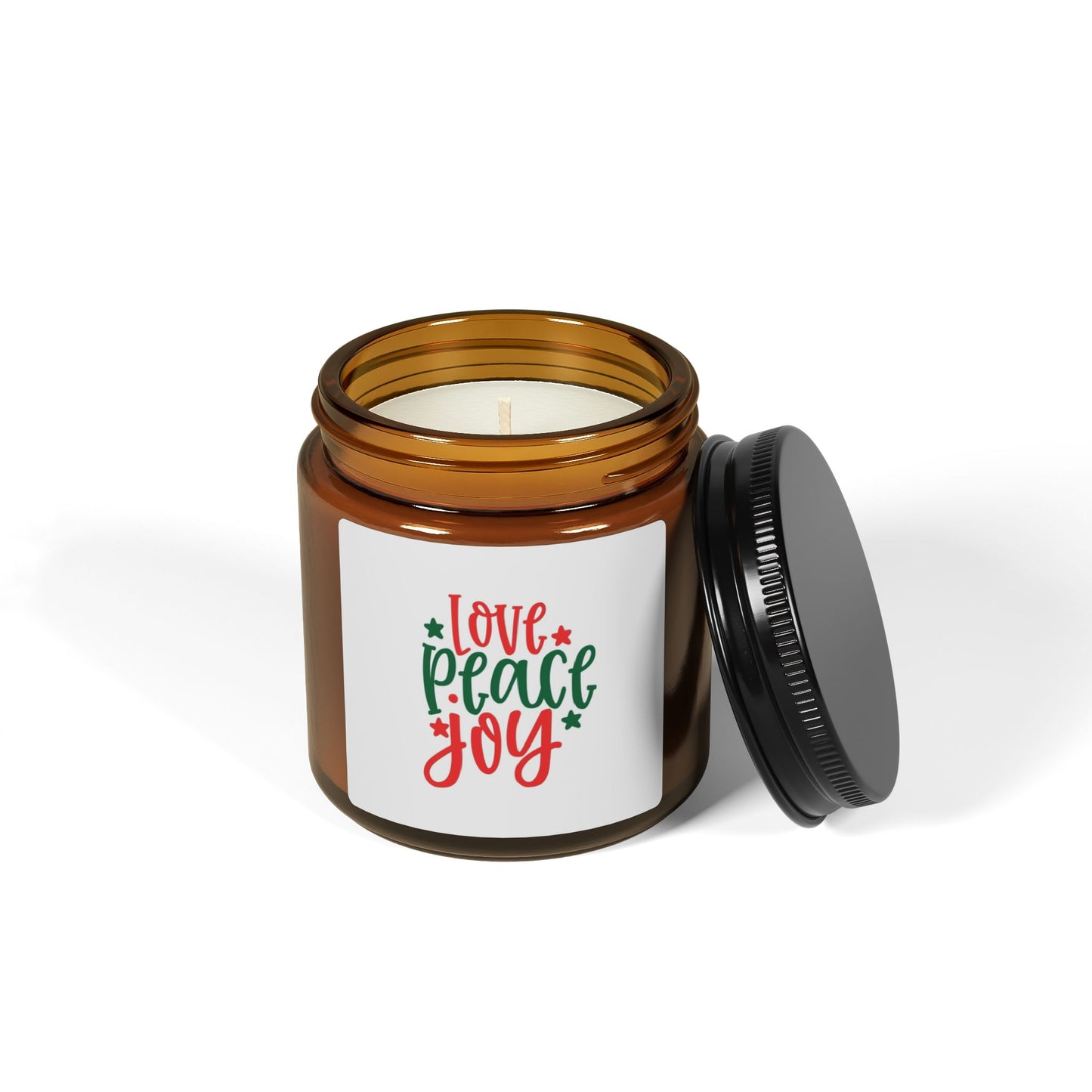 Holiday Scented Soy Candle - Love Peace Joy