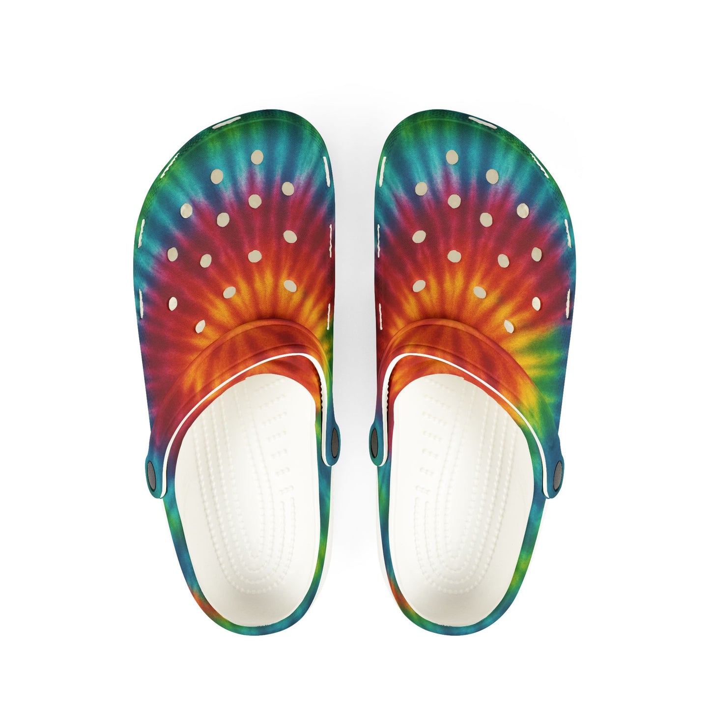 Vibrant Tie-Dye EVA Foam Shoes | Comfortable Clogs for Summer, Beach, Gardening, Fun Gifts, Festive Footwear