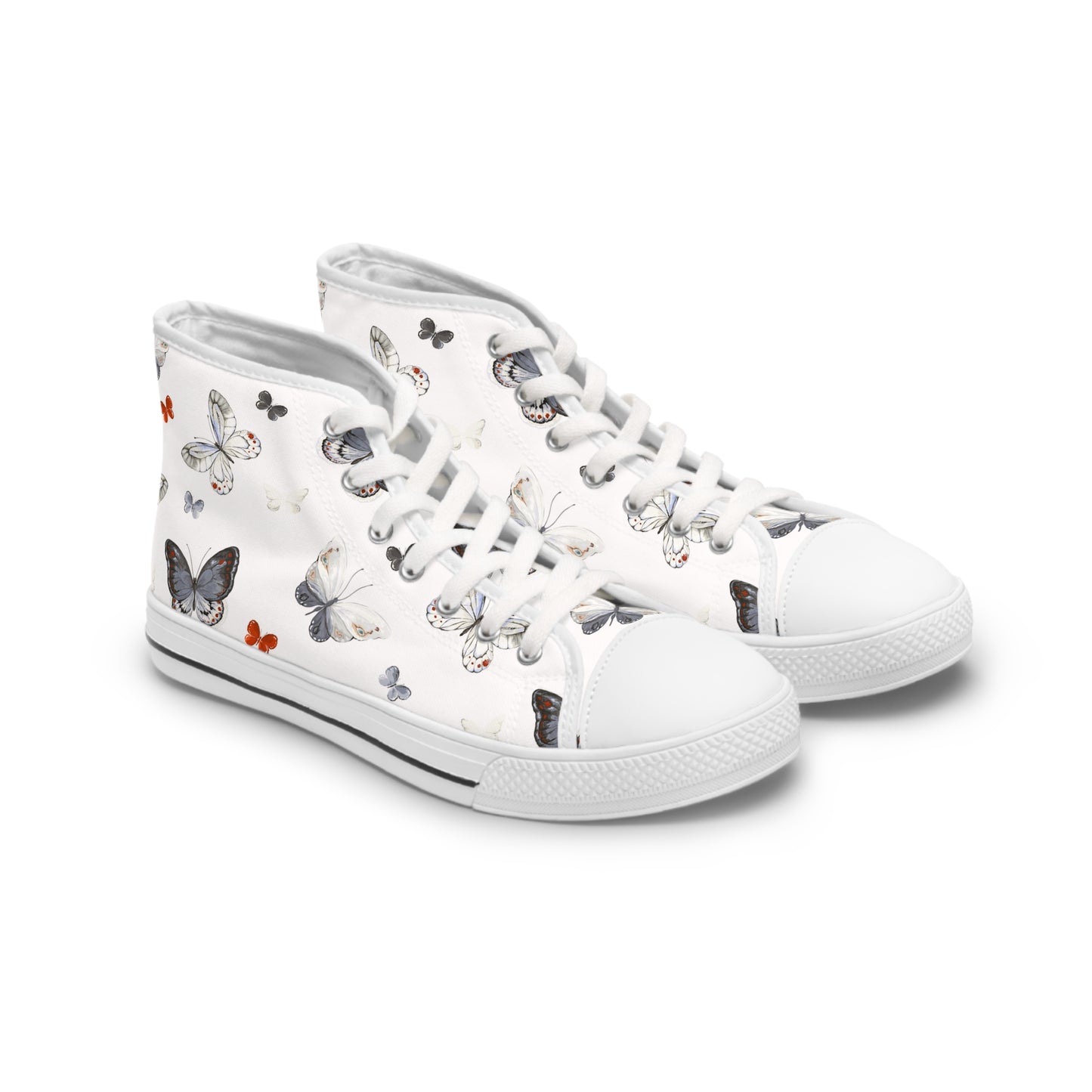 Butterfly Print Women's High Top Sneakers - Trendy and Stylish Footwear, Fashion Sneakers, Comfortable High Tops, Unique Shoe Design, [...]