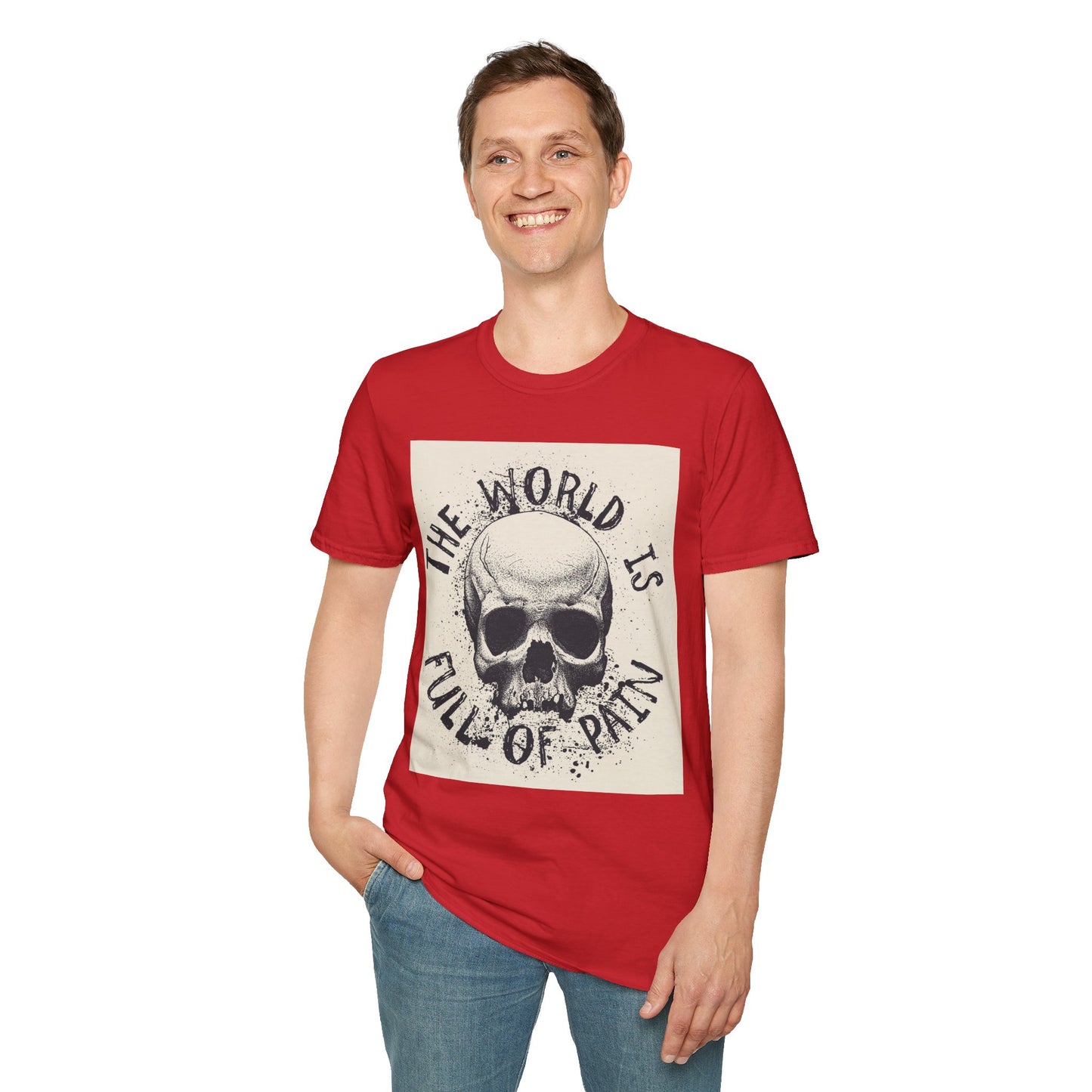 Skull Graphic Unisex T-Shirt - Edgy Casual Wear for Comfort & Style, Grunge Fashion, Gift for Him/Her, Halloween Outfit, Alternative Apparel