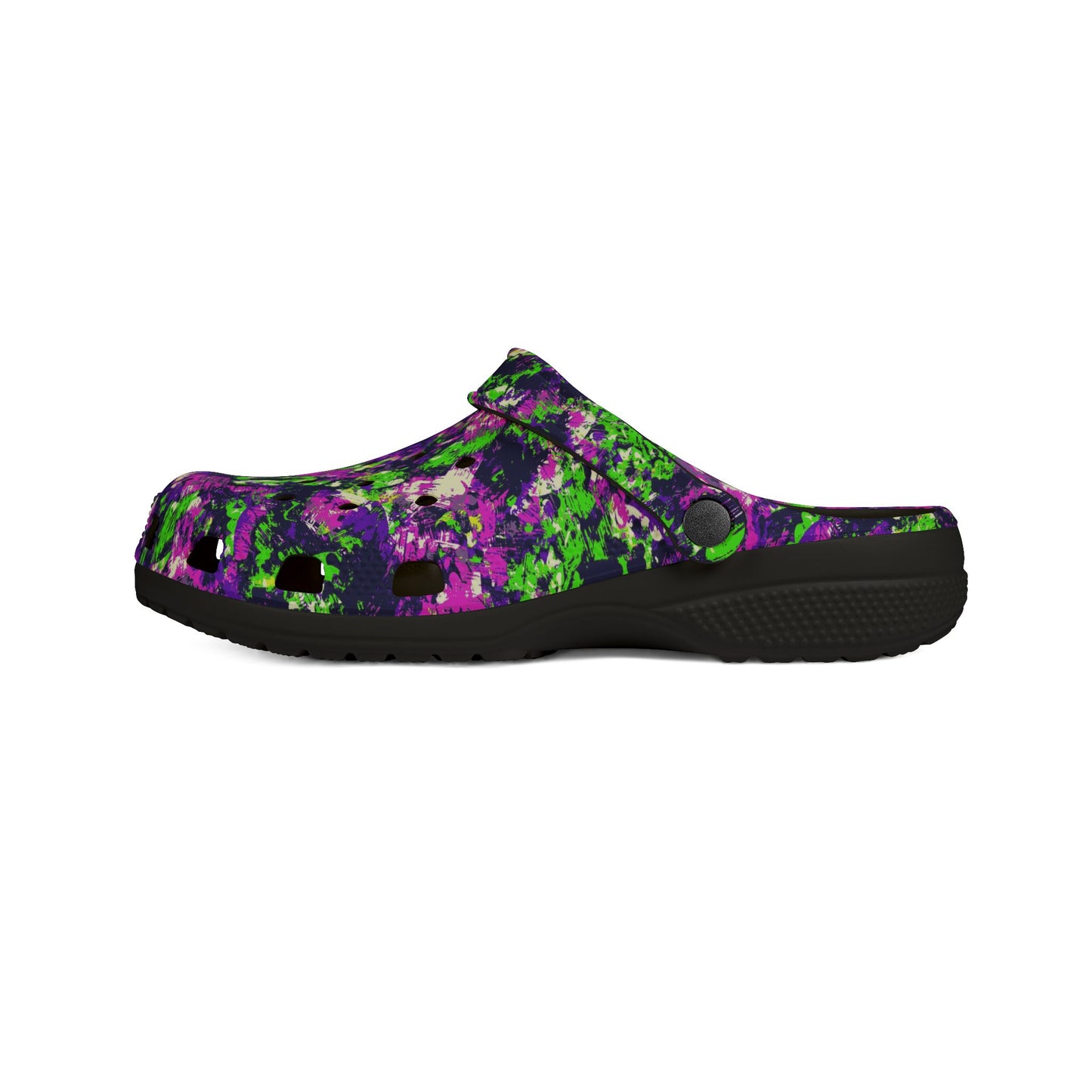 Vibrant EVA Foam Crocs, Colorful Garden Clogs, Stylish Slip-On Footwear, Fun Summer Shoes, Artistic Indoor/Outdoor Sandals