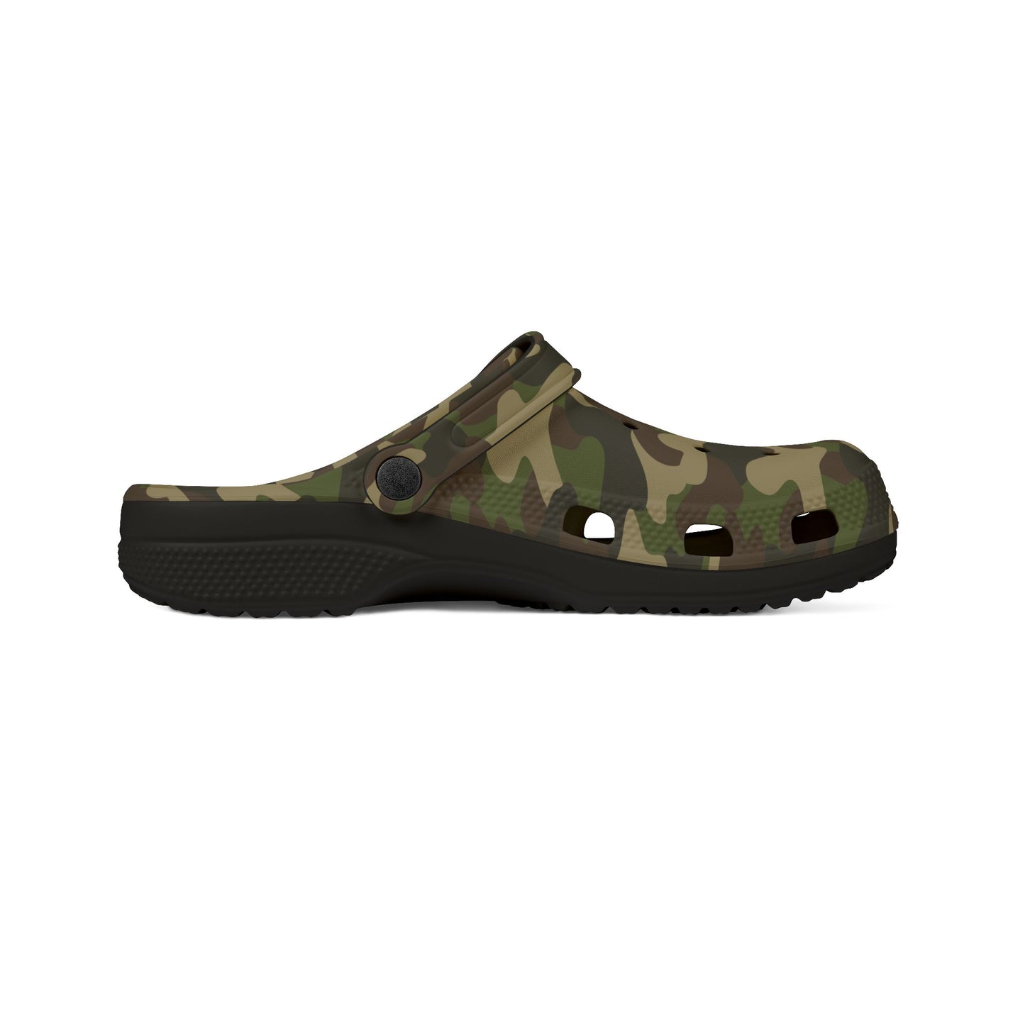 Camo EVA Foam Slip-On Shoes, Lightweight Clogs for Garden, Casual Wear, Summer Outings, Comfortable Footwear