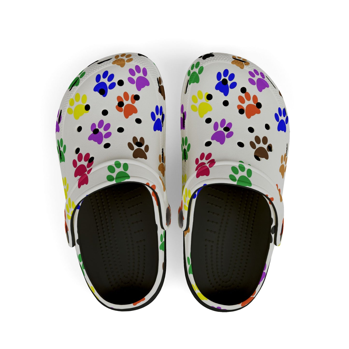 Kid's Colorful Paw Print Clogs | Fun Summer Footwear | Pet Lovers Gift | Playtime Shoes | Kids Sandals | Outdoor Adventure