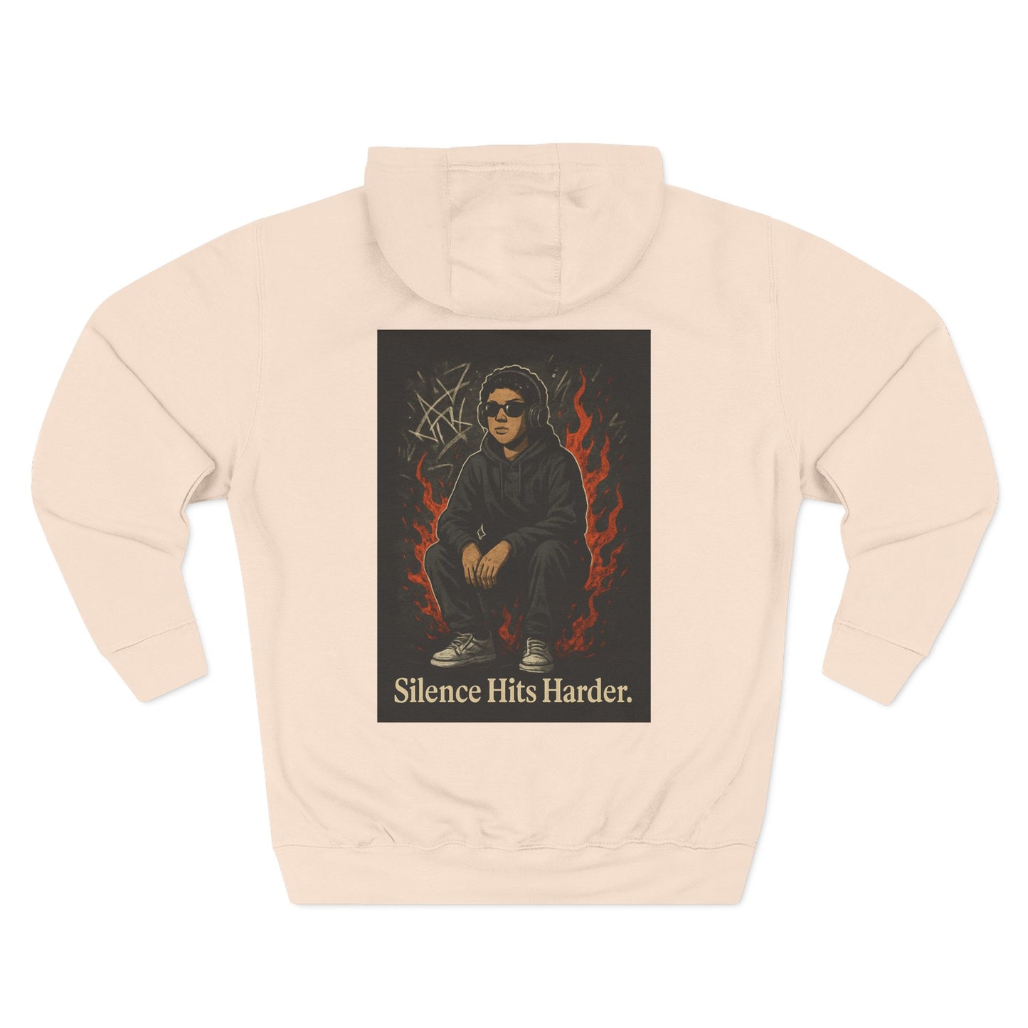 Three-Panel Fleece Hoodie