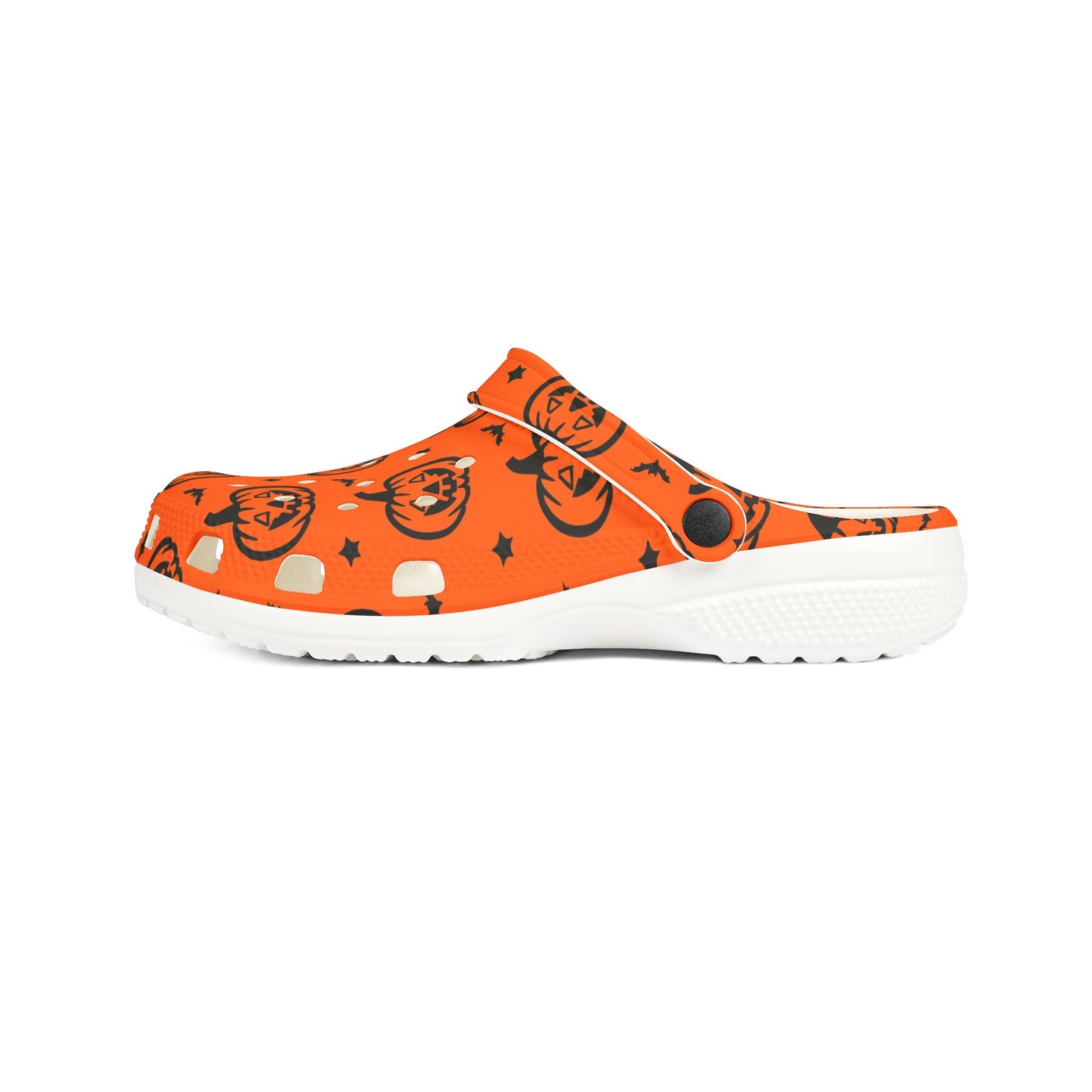 Pumpkin Pattern EVA Foam Clogs | Fun Halloween Footwear, Comfortable House Shoes, Festive Garden Shoes, Unique Gifting Idea