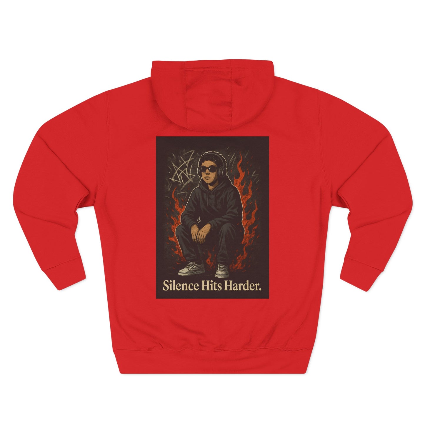 Three-Panel Fleece Hoodie