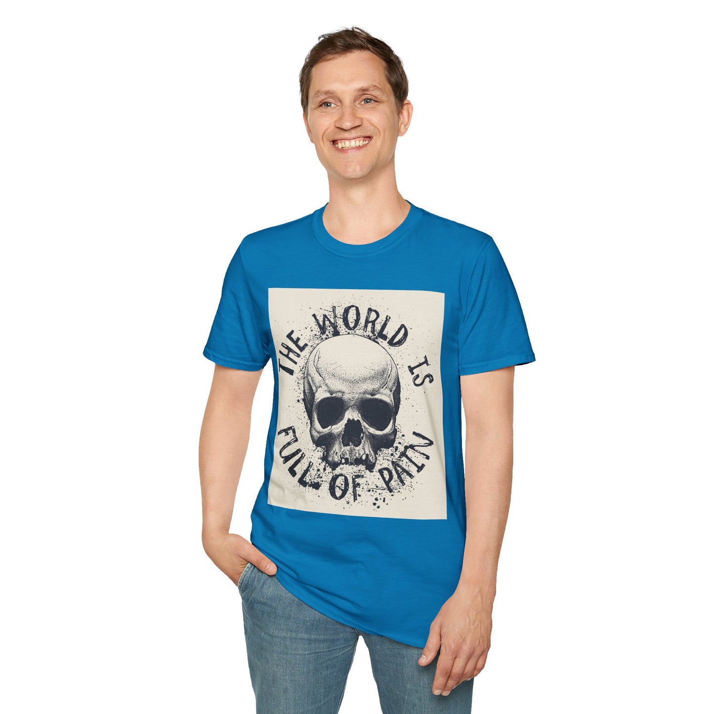 Skull Graphic Unisex T-Shirt - Edgy Casual Wear for Comfort & Style, Grunge Fashion, Gift for Him/Her, Halloween Outfit, Alternative Apparel