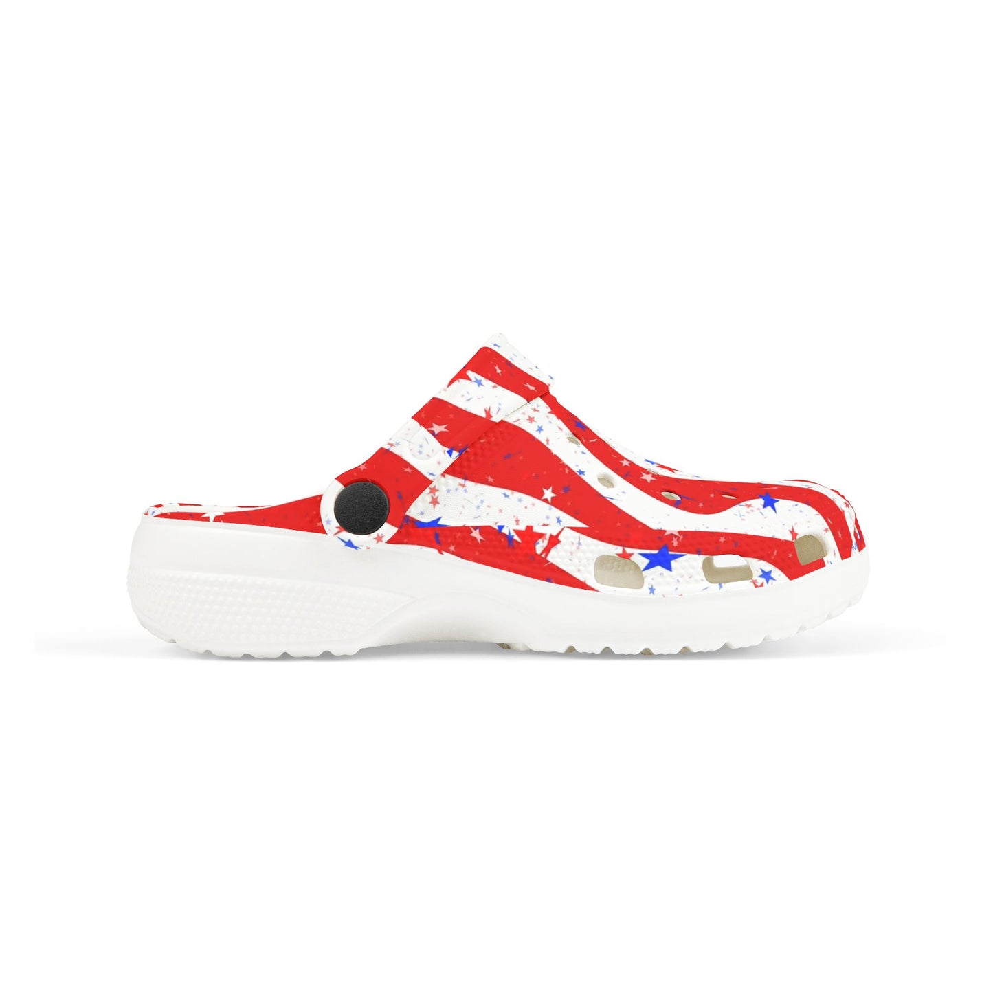 Patriotic Kid's EVA Foam Clogs - Fun, Festive Summer Footwear for Kids, Perfect for Independence Day, Family Gatherings, and Playtime
