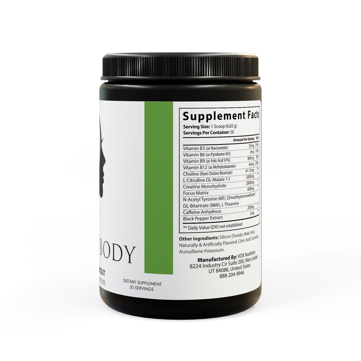 Pre-Workout Supplement, Fruit Punch (204g, 7.1oz)