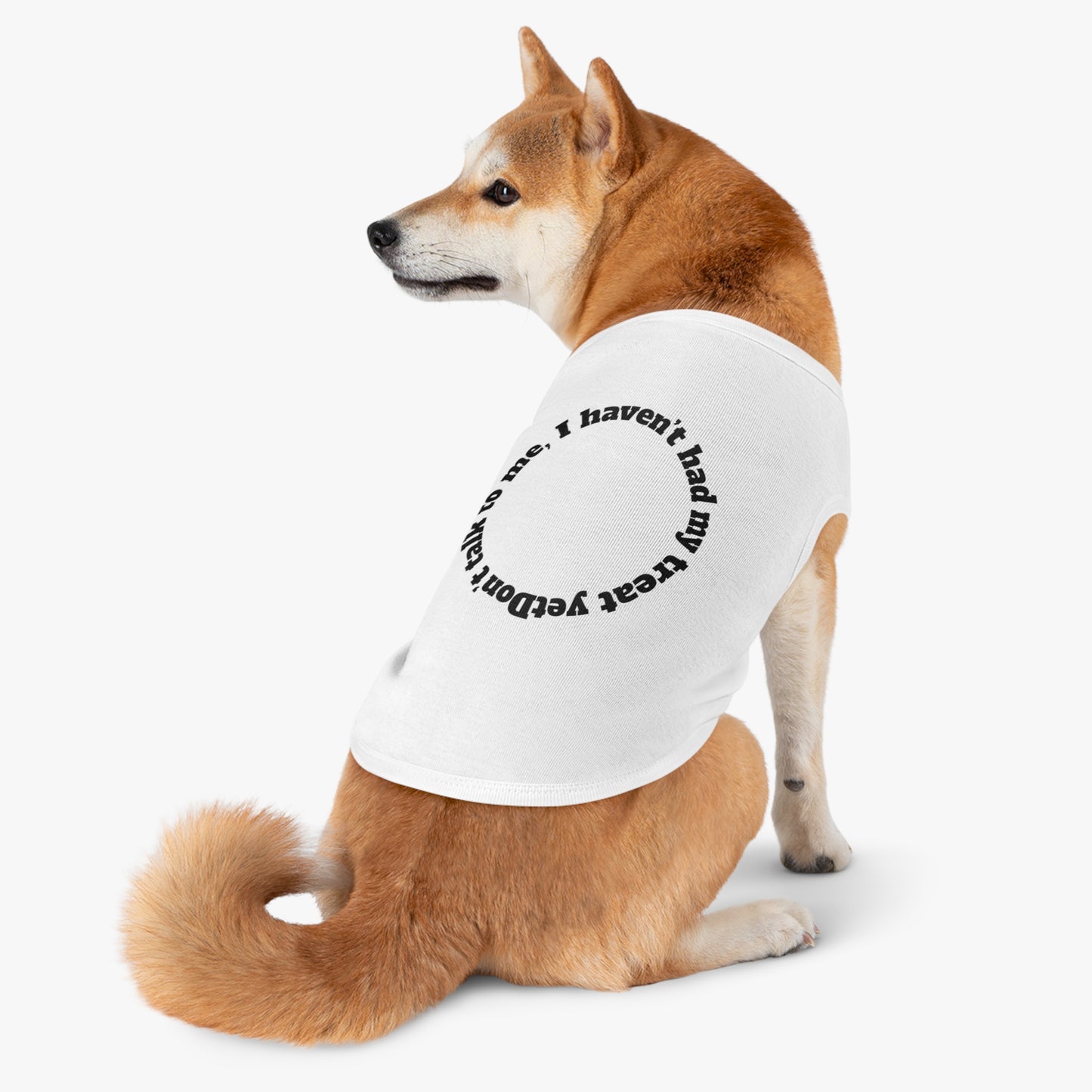 Funny Dog Tank Top - "Don't Talk to Me" Pet Apparel, Cute Canine Gift, Dog Clothes for Small Breeds, Pet Birthday Party