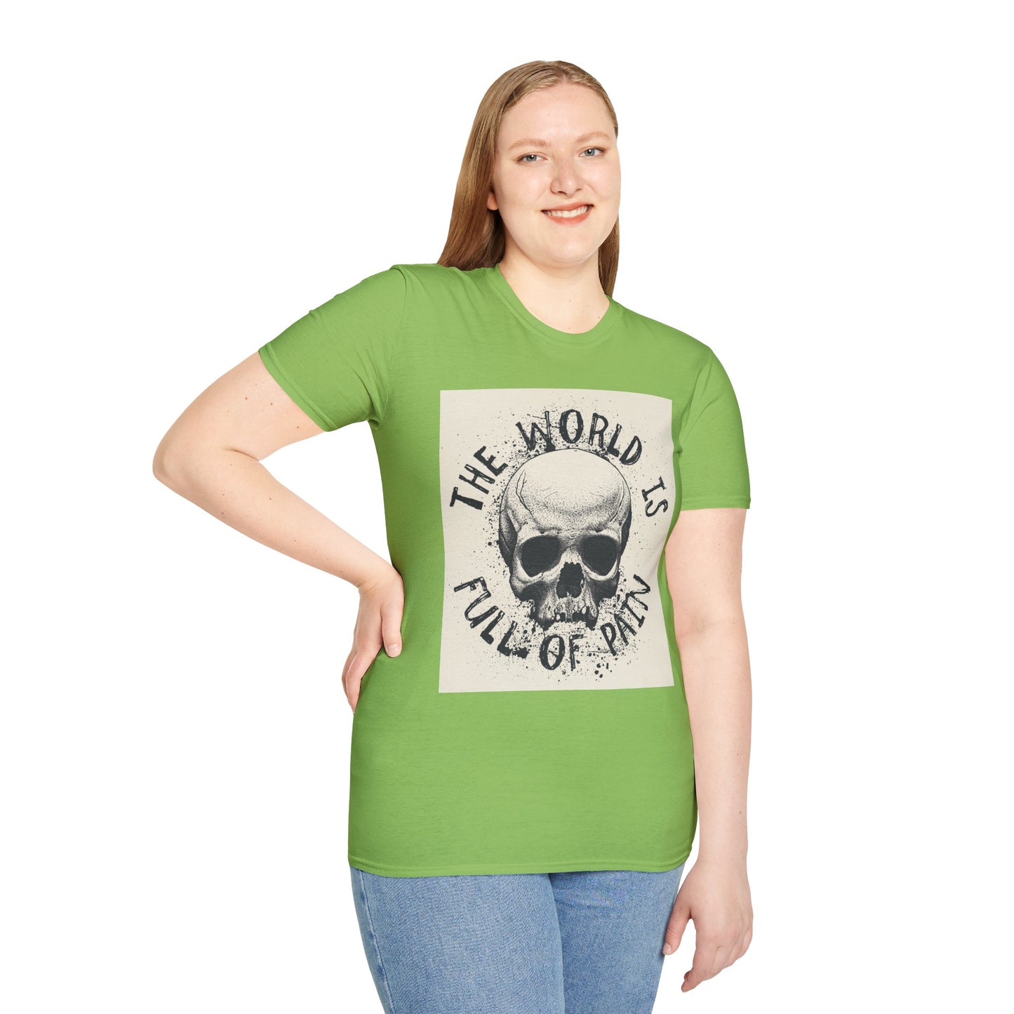 Skull Graphic Unisex T-Shirt - Edgy Casual Wear for Comfort & Style, Grunge Fashion, Gift for Him/Her, Halloween Outfit, Alternative Apparel