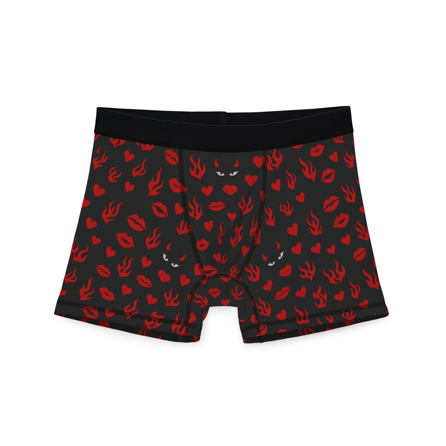 Kiss Print Men's Boxers, Romantic Underwear, Cute Men's Loungewear, Valentine's Day Gift, Fun Prints for Him