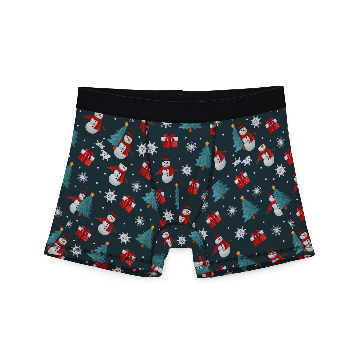 Festive Men's Boxers, Christmas Underwear, Holiday Boxers, Gift for Him, Fun Santa Print Loungewear