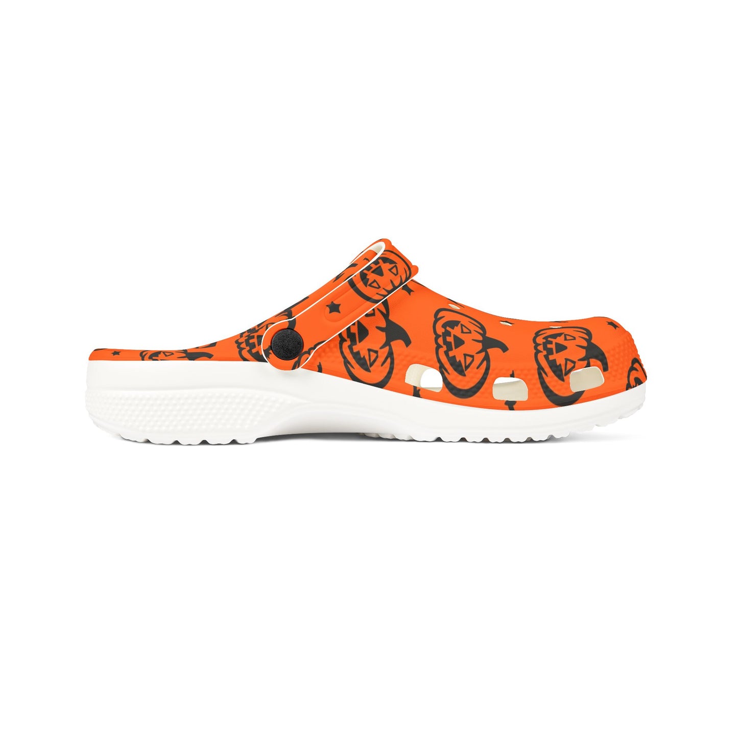 Pumpkin Pattern EVA Foam Clogs | Fun Halloween Footwear, Comfortable House Shoes, Festive Garden Shoes, Unique Gifting Idea