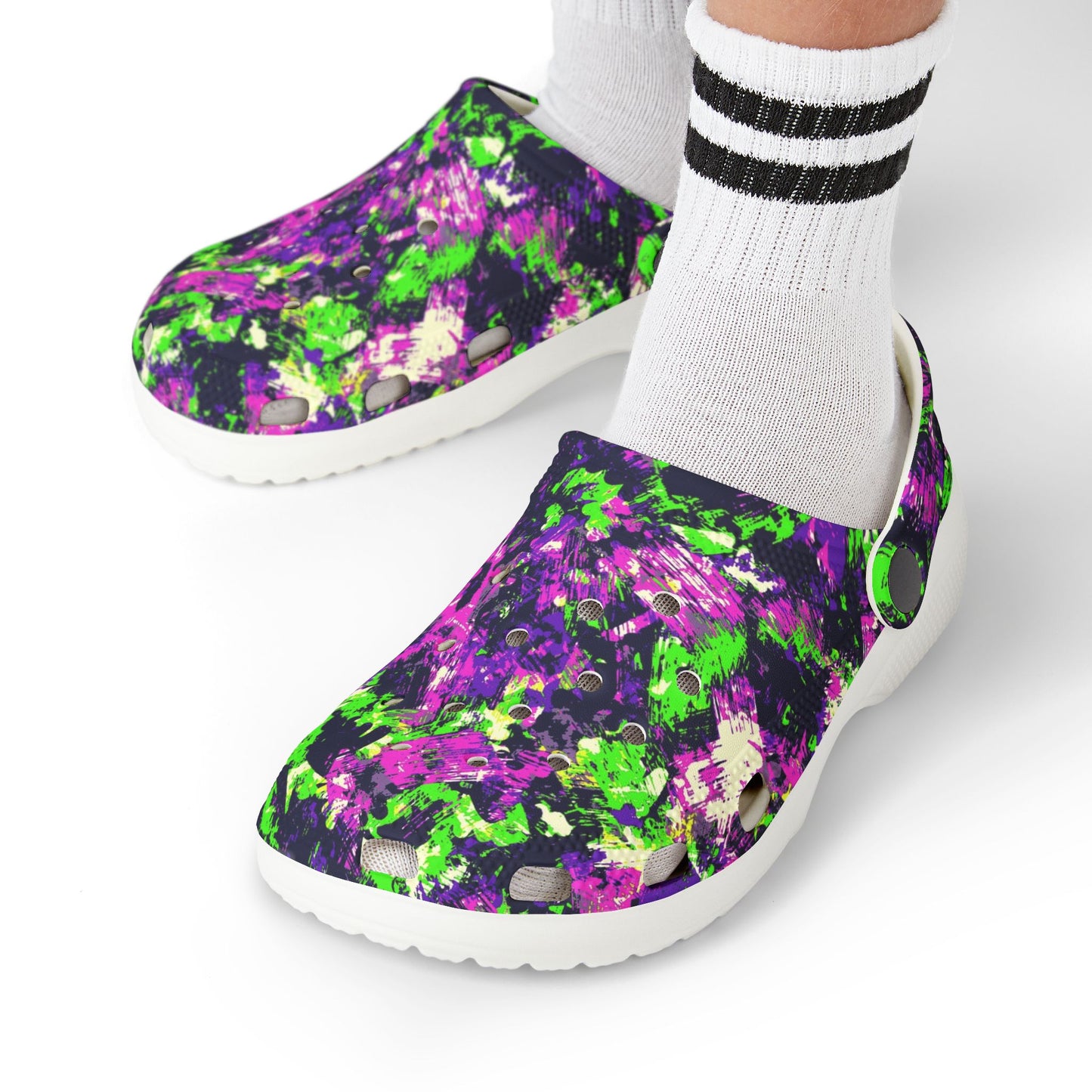 Colorful Kid's Clogs, Playful EVA Foam Sandals, Summer Footwear, Fun Garden Shoes, Kids Slip-On Footwear, Outdoor Play Shoes