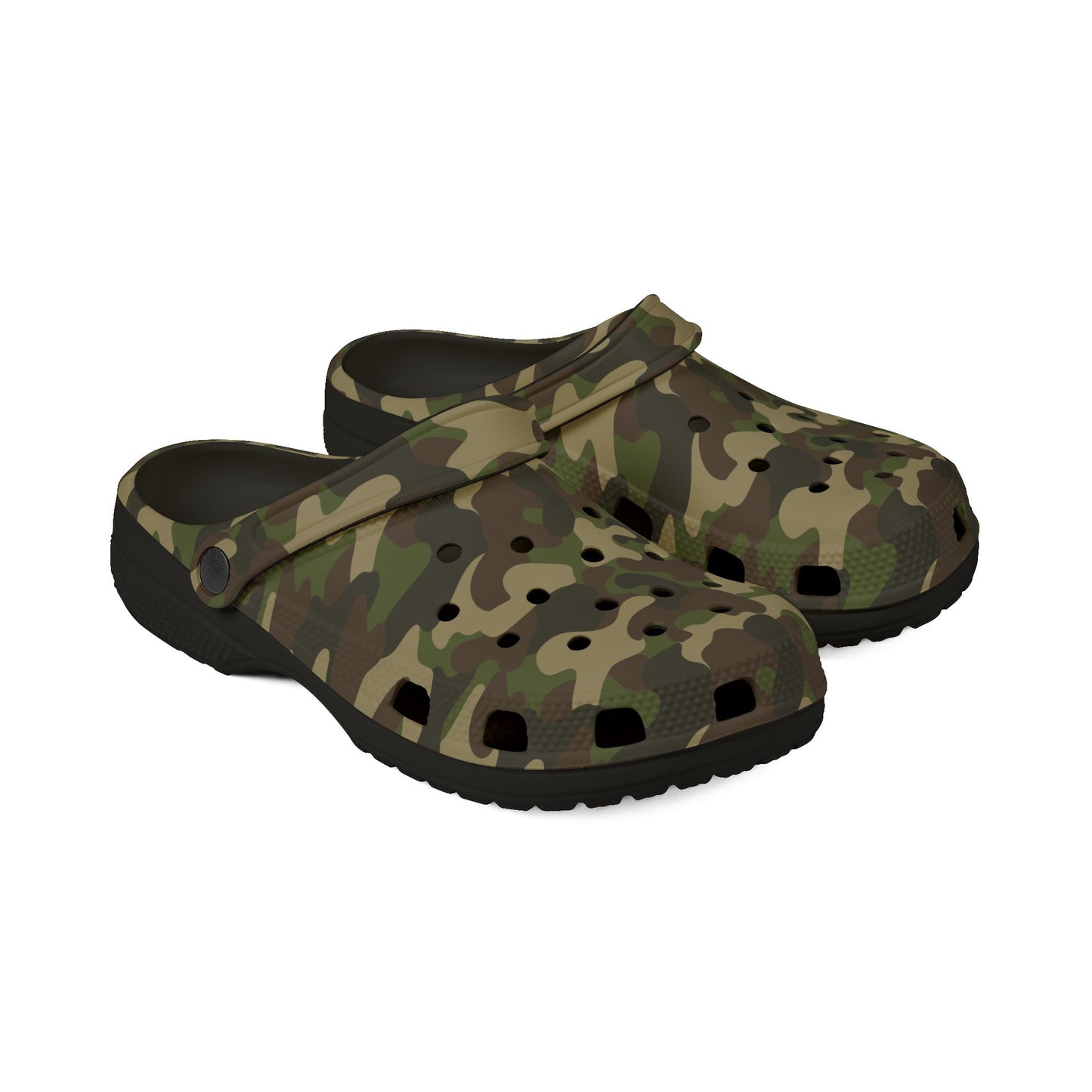 Camo EVA Foam Slip-On Shoes, Lightweight Clogs for Garden, Casual Wear, Summer Outings, Comfortable Footwear