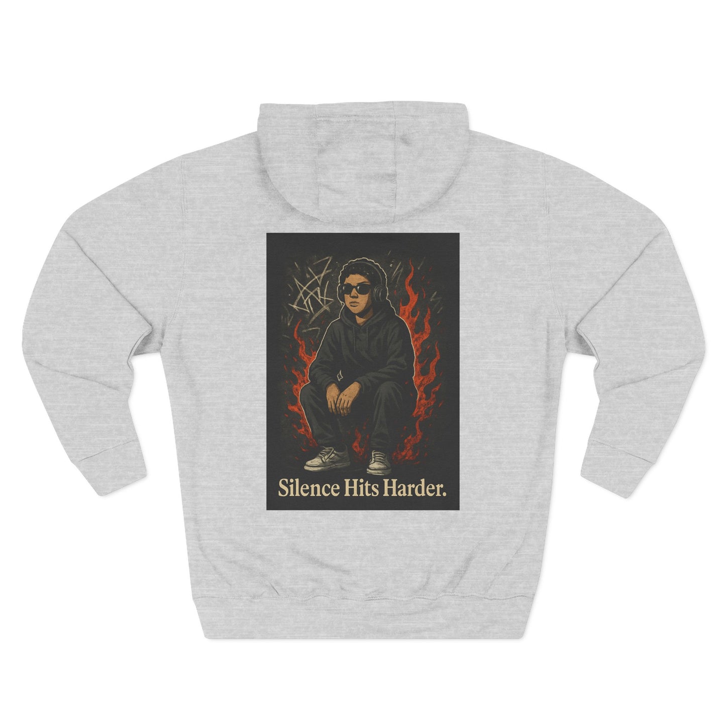 Three-Panel Fleece Hoodie