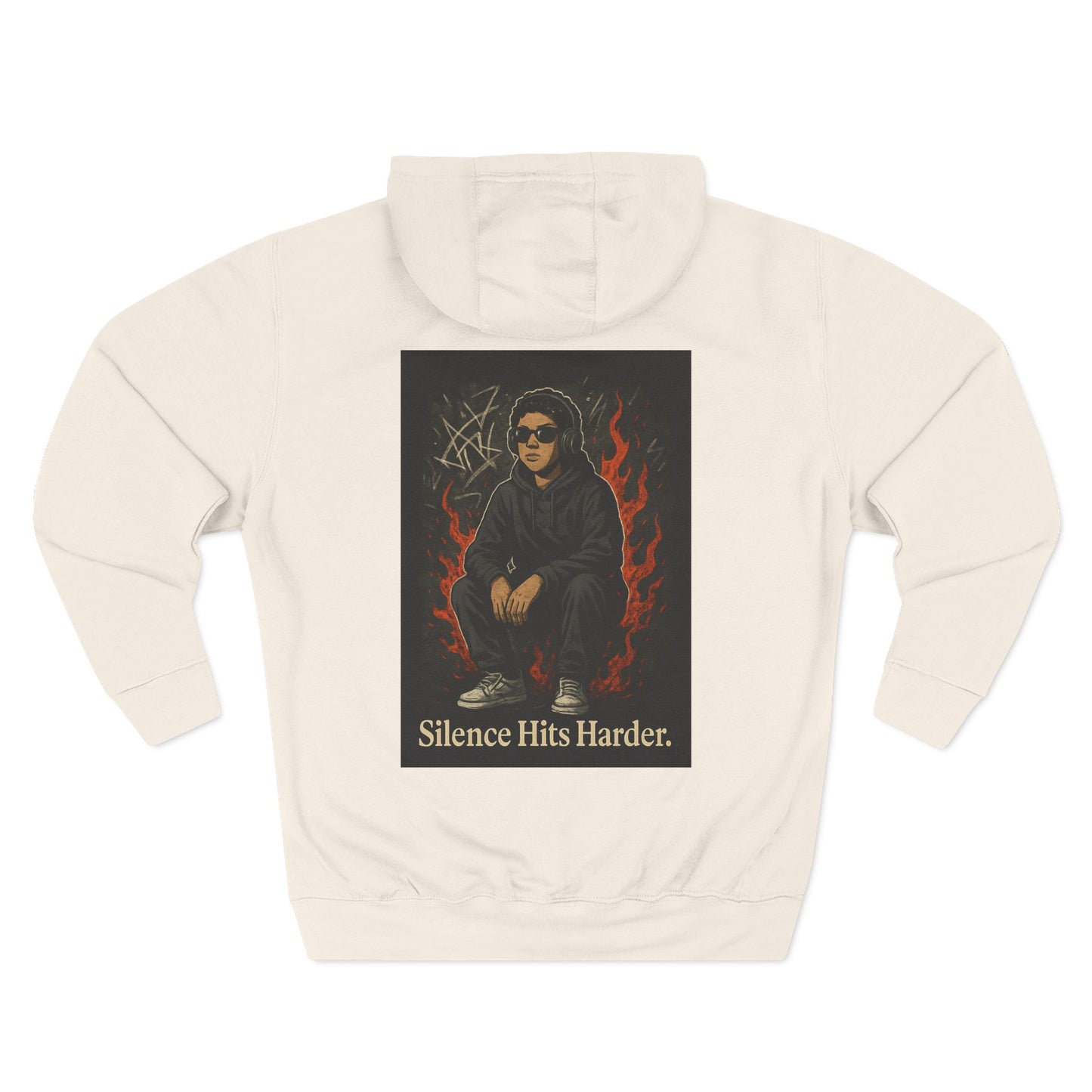 Three-Panel Fleece Hoodie