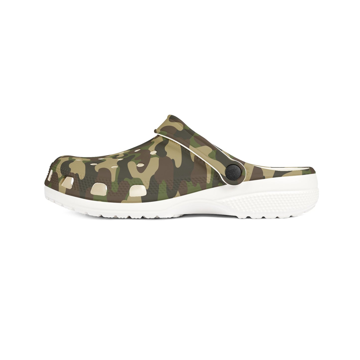 Camo EVA Foam Slip-On Shoes, Lightweight Clogs for Garden, Casual Wear, Summer Outings, Comfortable Footwear