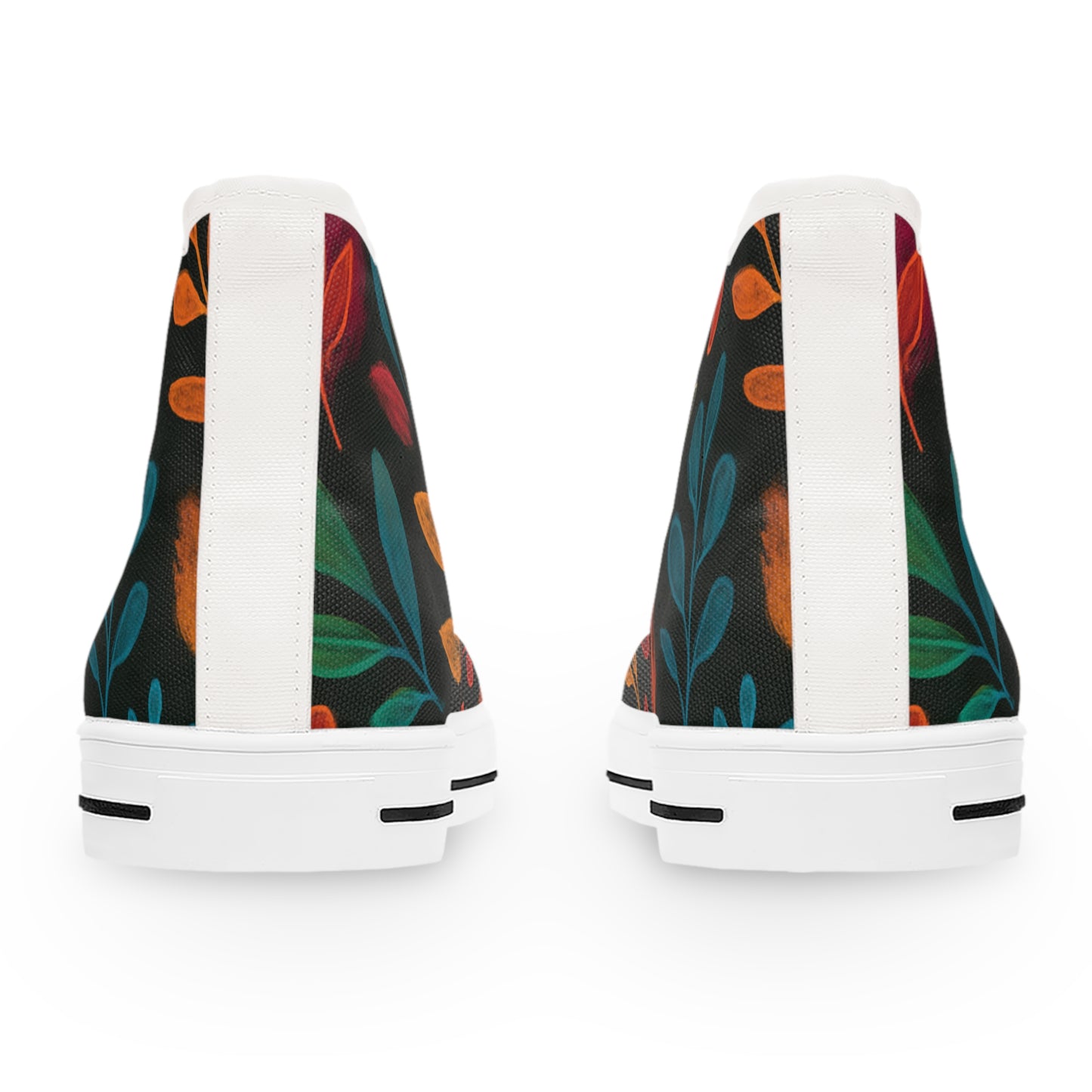 Floral High Top Sneakers - Stylish, Trendy Footwear for Women, Casual Wear, Everyday Fashion, Unique Gifts, Spring/Summer Vibes
