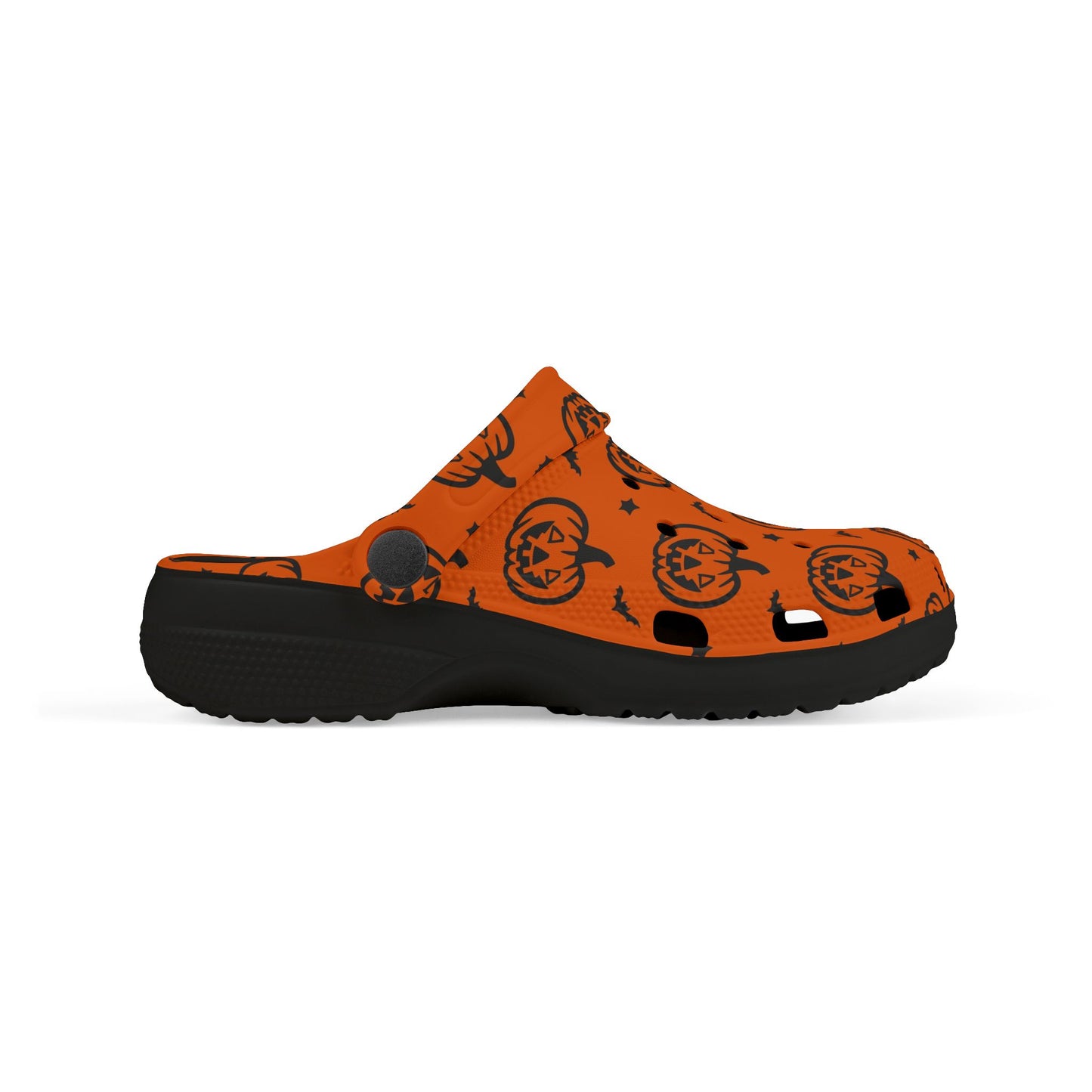 Halloween Pumpkin Kid's Clogs, Fun Foam Shoes, Playful Halloween Footwear, Toddler Halloween Accessories, Kids Holiday Shoes