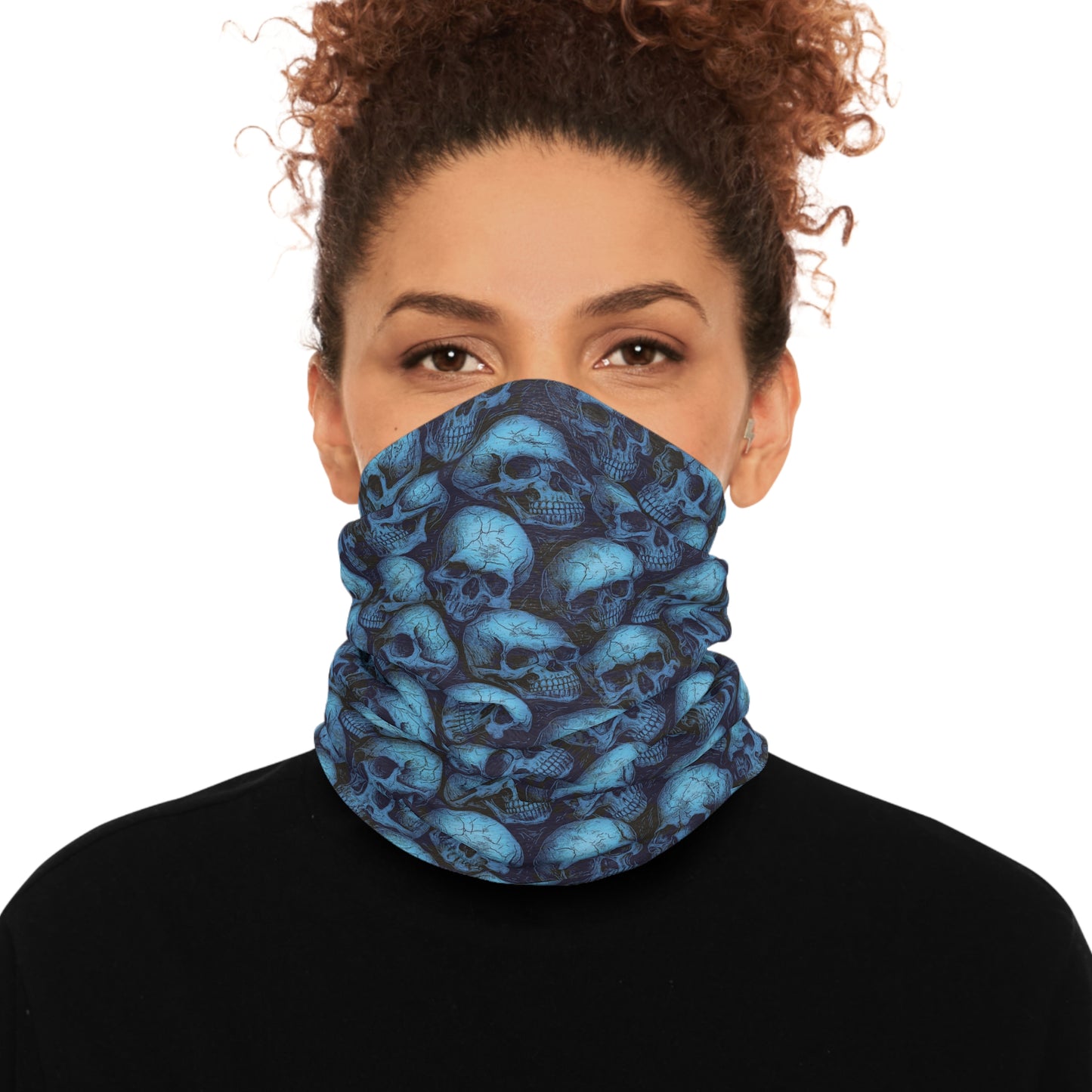 Gothic Tube Scarf with Skull Design, Unique Neck Warmer, Fashion Accessory for Outdoor Adventures, Halloween Gift, Festival Wear