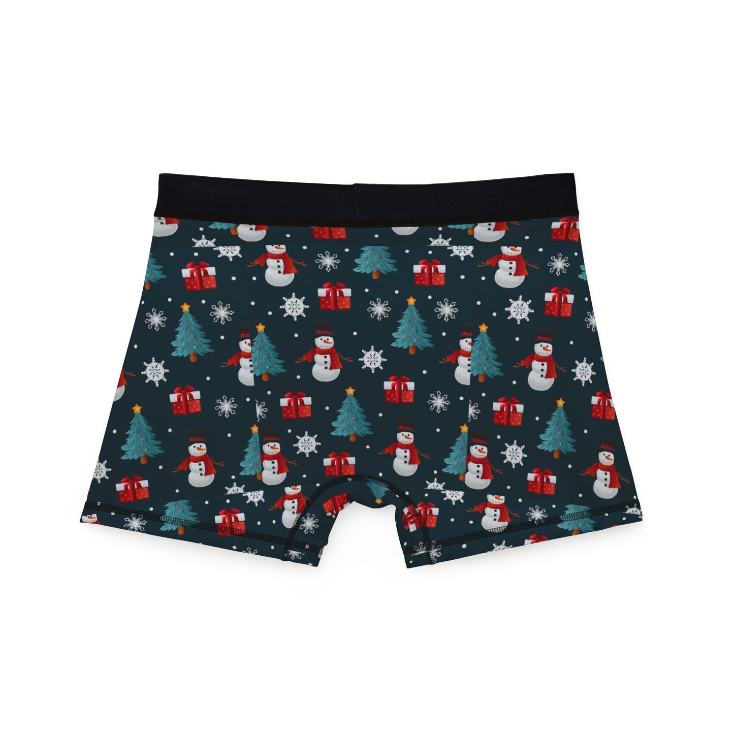 Festive Men's Boxers, Christmas Underwear, Holiday Boxers, Gift for Him, Fun Santa Print Loungewear