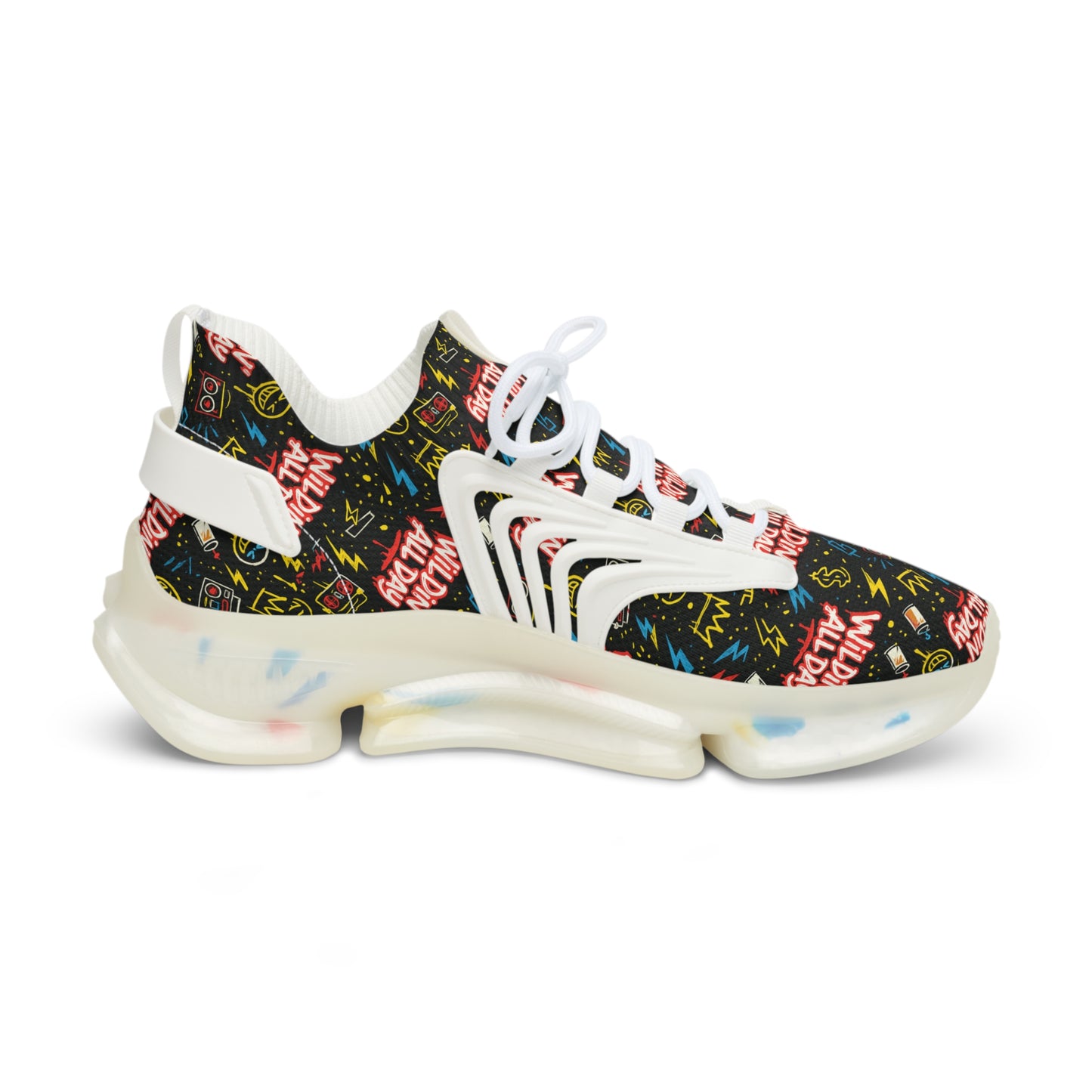 Stylish Graphic Mesh Sneakers for Everyday Adventures | Trendy Footwear, Urban Style, Casual Wear, Festival Fashion, Unique Sneakers