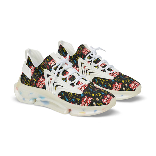 Stylish Graphic Mesh Sneakers for Everyday Adventures | Trendy Footwear, Urban Style, Casual Wear, Festival Fashion, Unique Sneakers
