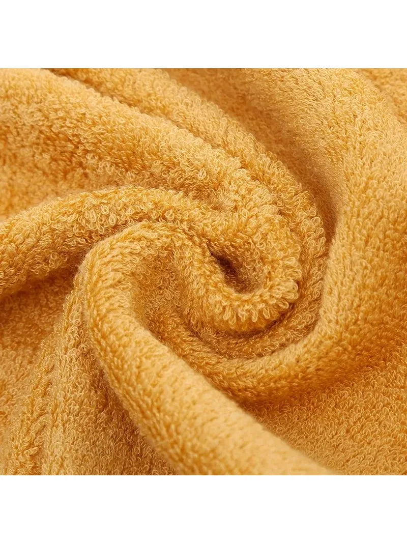 Bamboo Fiber Towel Set – Thick, Absorbent Bath & Face Towels for Home and Beach Use