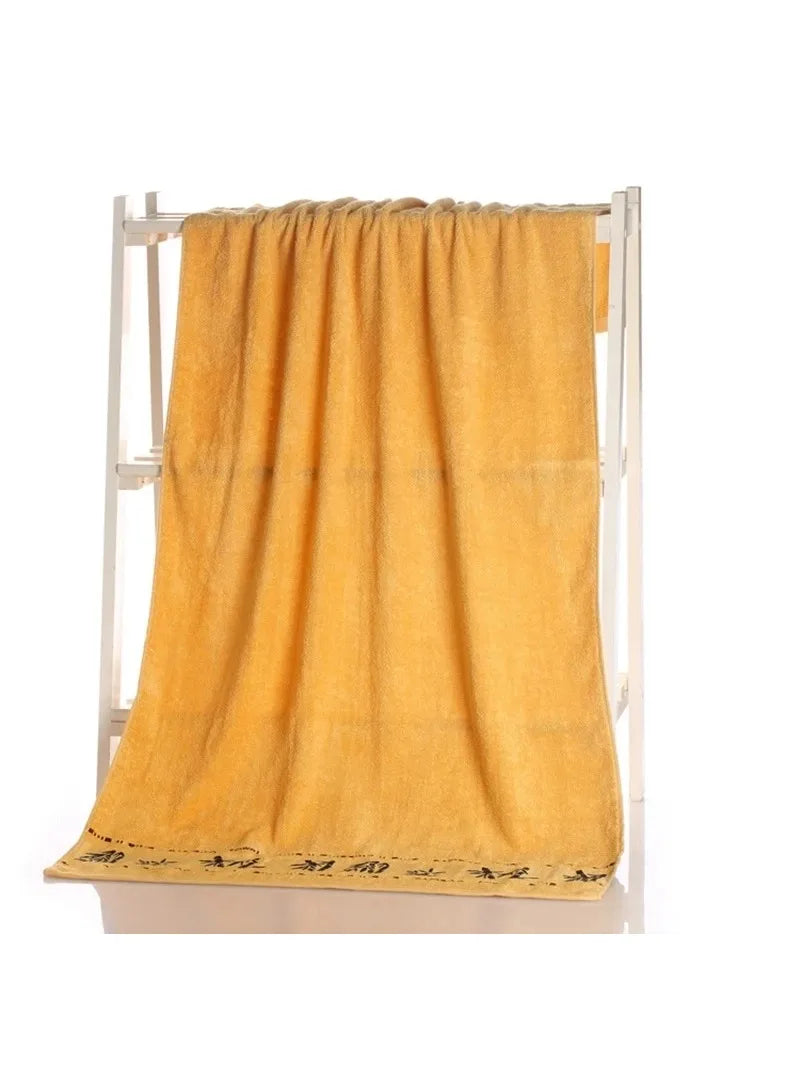 Bamboo Fiber Towel Set – Thick, Absorbent Bath & Face Towels for Home and Beach Use