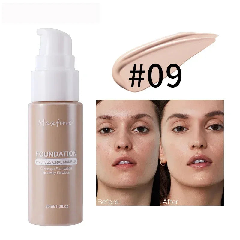 Matte Liquid Foundation Effective Concealer Waterproof Sweat-resistant Makeup Professional Light Thin Delicate Foundation