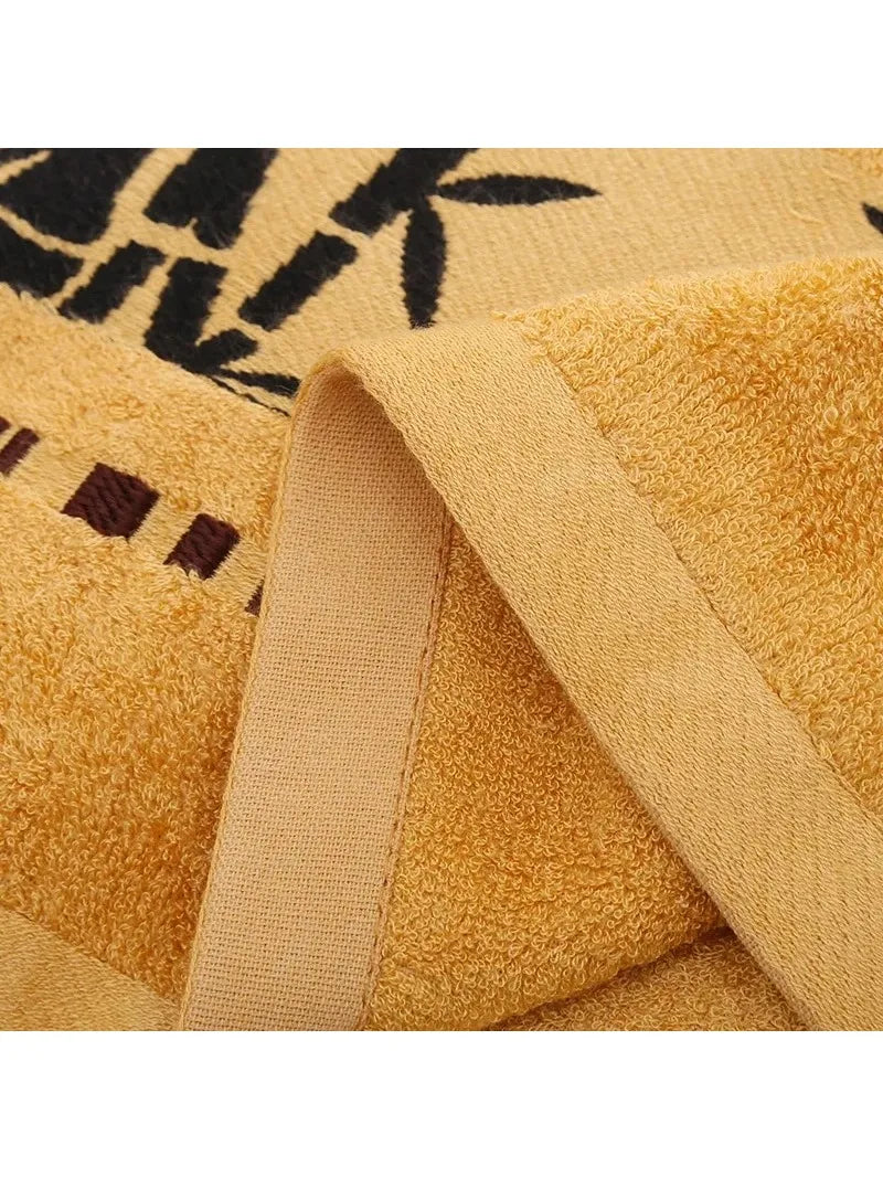 Bamboo Fiber Towel Set – Thick, Absorbent Bath & Face Towels for Home and Beach Use