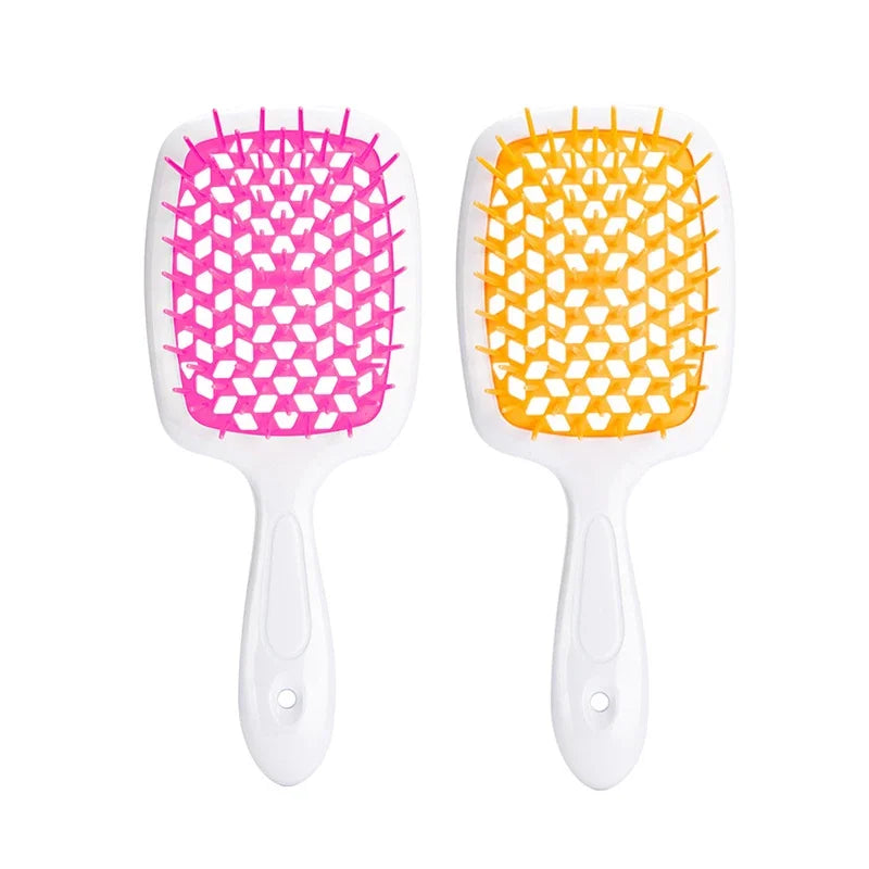 2pc Hair Comb Set Anti Static Scalp Massage Wet Dry Comb Demelante Brush Расчески Hair Styling Comb Salon Barber Brushes Kit