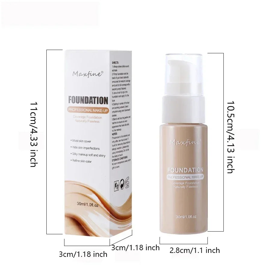 Matte Liquid Foundation Effective Concealer Waterproof Sweat-resistant Makeup Professional Light Thin Delicate Foundation