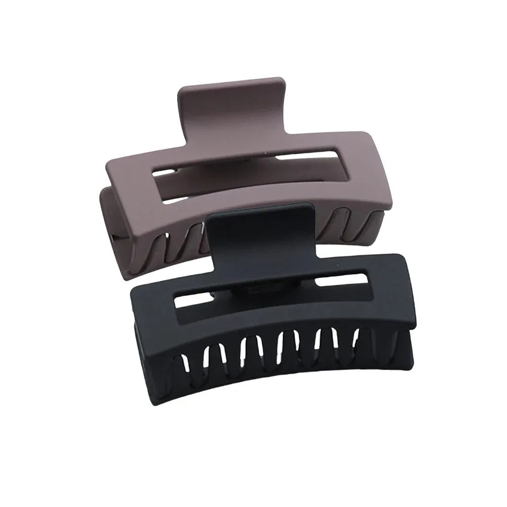 Large Size Women's Girls Plastic Hair Claws Clips Crab Barrette Fashion Hairpin Headwear Hair Accessories Ornament