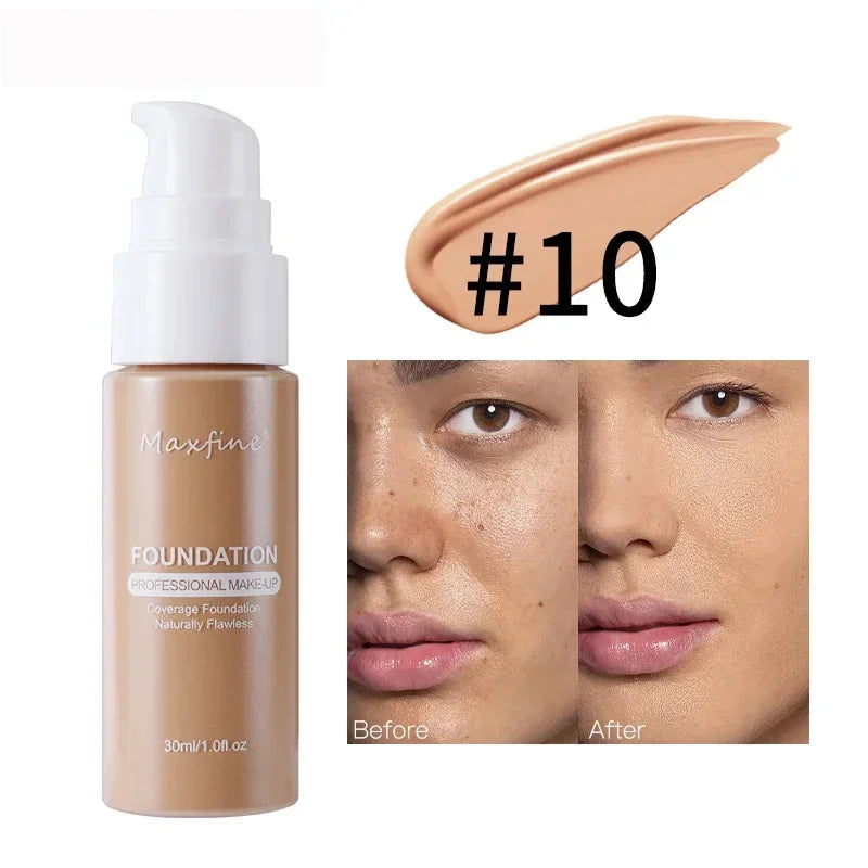 Matte Liquid Foundation Effective Concealer Waterproof Sweat-resistant Makeup Professional Light Thin Delicate Foundation
