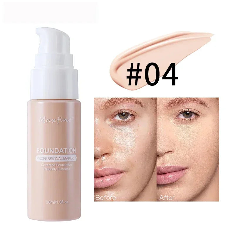 Matte Liquid Foundation Effective Concealer Waterproof Sweat-resistant Makeup Professional Light Thin Delicate Foundation