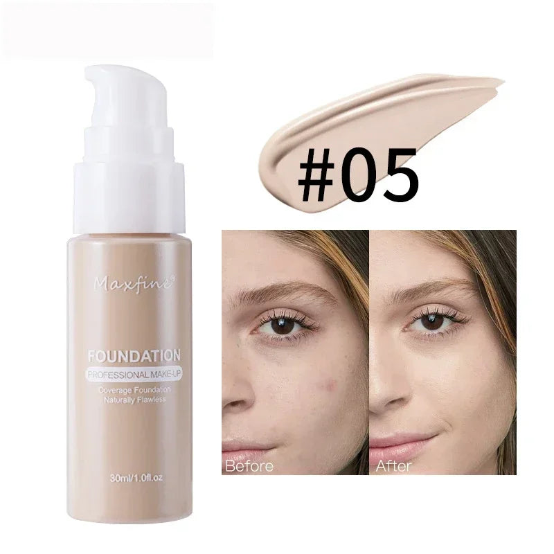 Matte Liquid Foundation Effective Concealer Waterproof Sweat-resistant Makeup Professional Light Thin Delicate Foundation