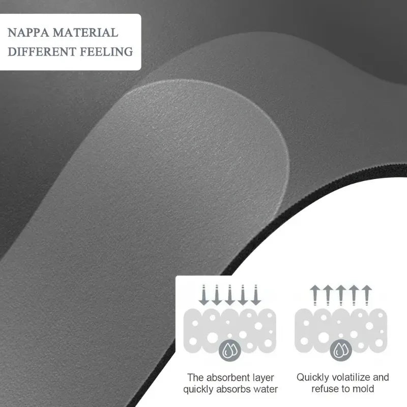 Diatomaceous Earth Bath Mat Super Absorbent Non Slip Fast Drying Soft Floor Mat for Bathroom Shower Laundry Bedroom Kitchen RV