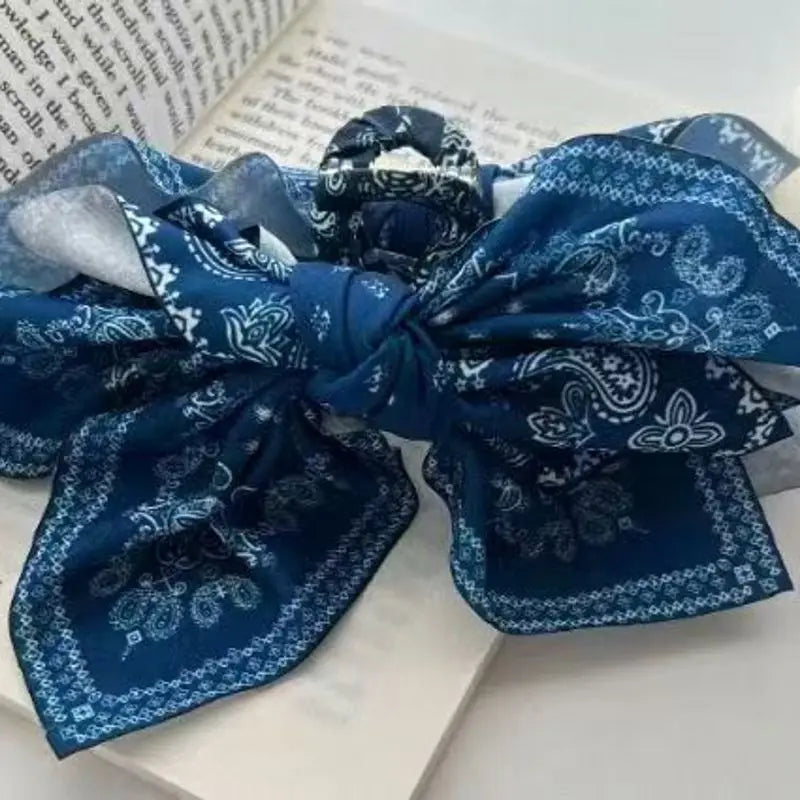 1pc new double-sided cashew flower love grabbing clip butterfly knot hair clip summer vacation shark clip fashion